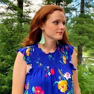 Tassel Drop Earrings in Very Light Jade Color